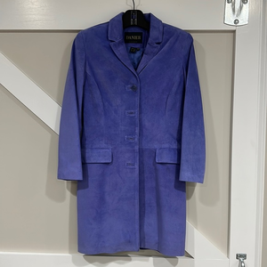 Women’s purple soft leather jacket dress by Danier Leather.  petite US‎ size 0-2